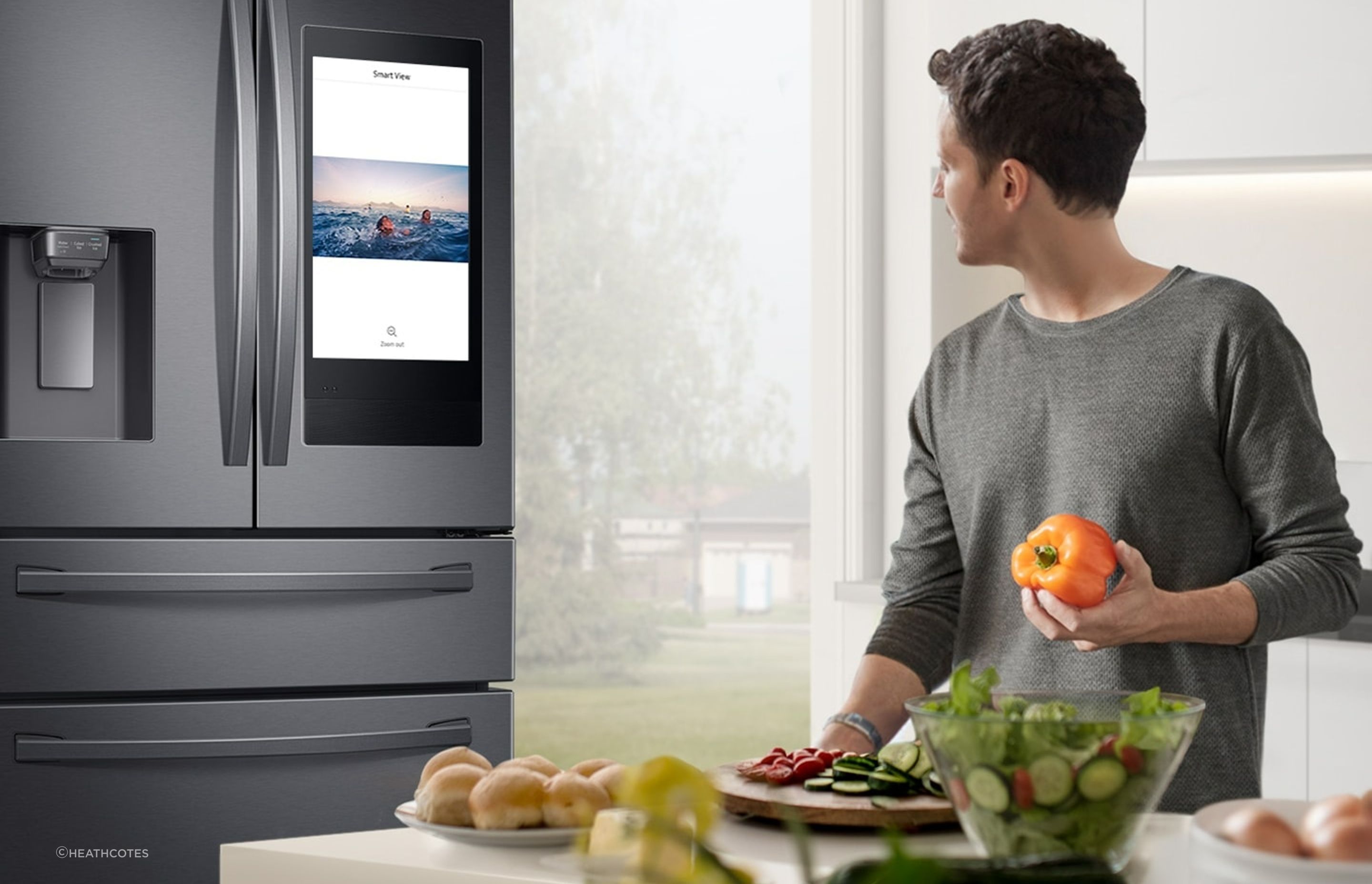 Smart kitchen appliances, like the Samsung Family Hub French Door Refrigerator, add a whole new layer of functionality.