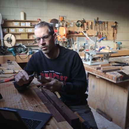 Joey Chalk shares his passion for handcrafting timber pieces for the home