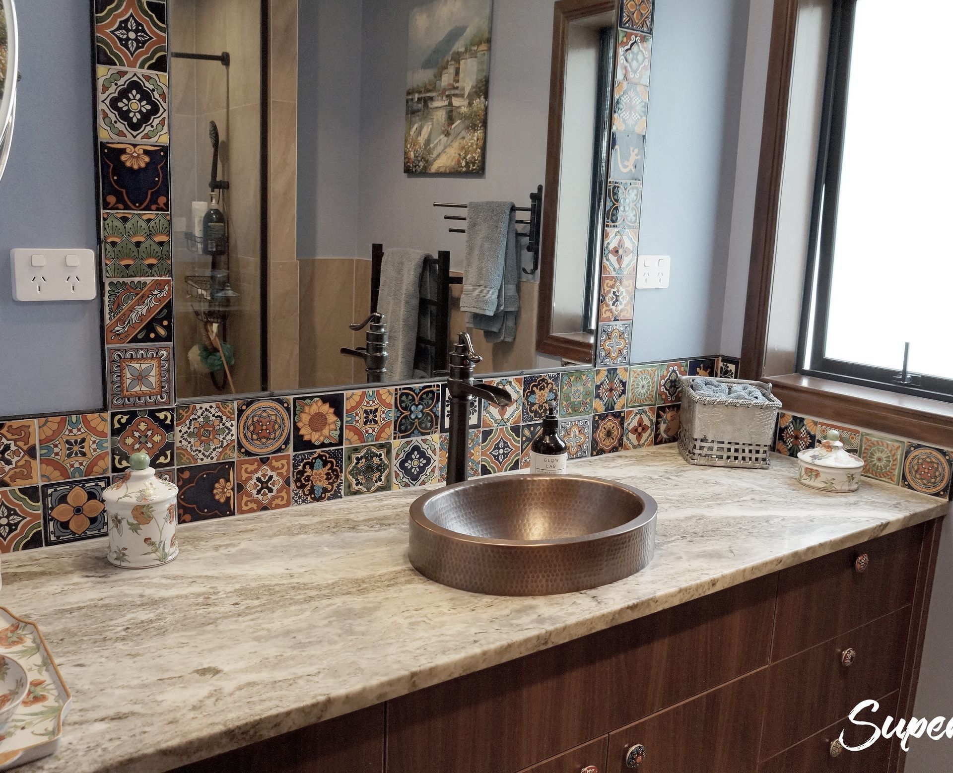 Laying Floor Tiles in a Small Bathroom - Houseful of Handmade