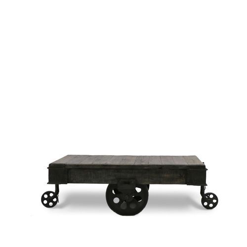 Baggage Trolley Coffee Table - Black