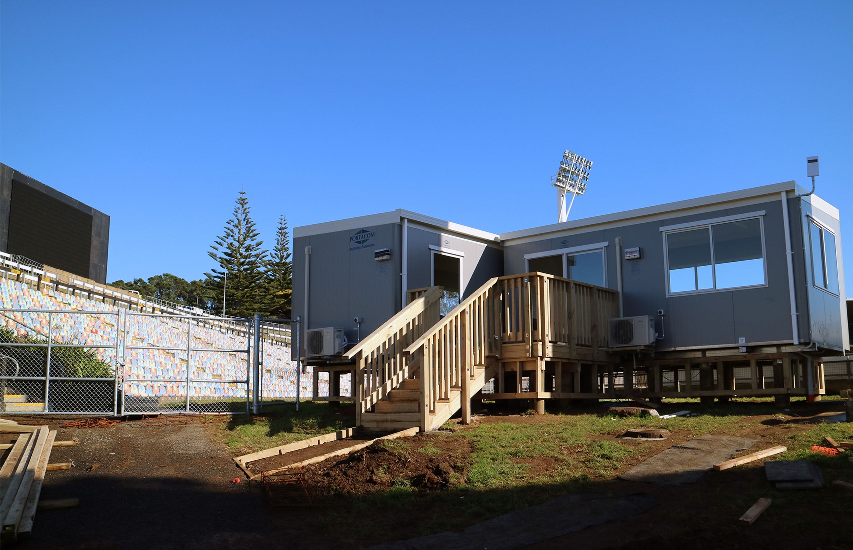Yarrow Stadium Temporary Facilities by Pepper Construction ArchiPro NZ
