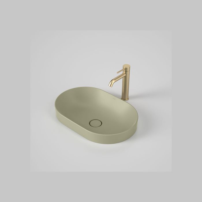 Liano II 530mm Pill Inset Basin - Matte Green