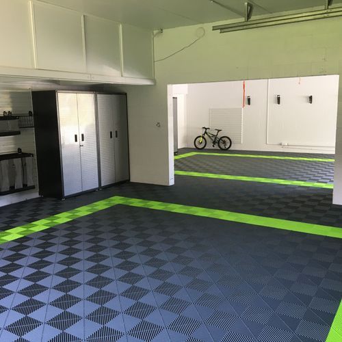 Ribtrax Modular Floor Tile Techno Green