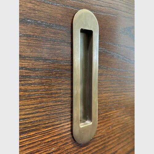 HB 860 Brass Soft Edge Flush Pull for Sliding/Cavity Doors