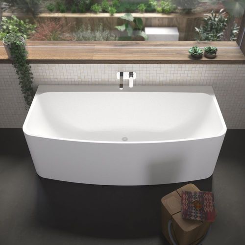 Urbane Back-to-Wall Freestanding Bath