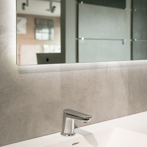 Frameless Backlit Rectangle LED & Demister Mirror
