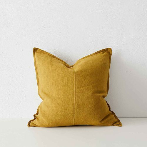 Weave Home European Linen Como Cushion - Moss | Square and Lumbar | Three Sizes