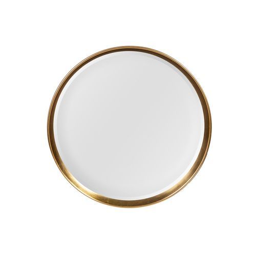 Round Beveled Wall Mirror