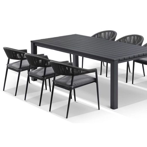 Cove Outdoor Dining 6 Set | Charcoal