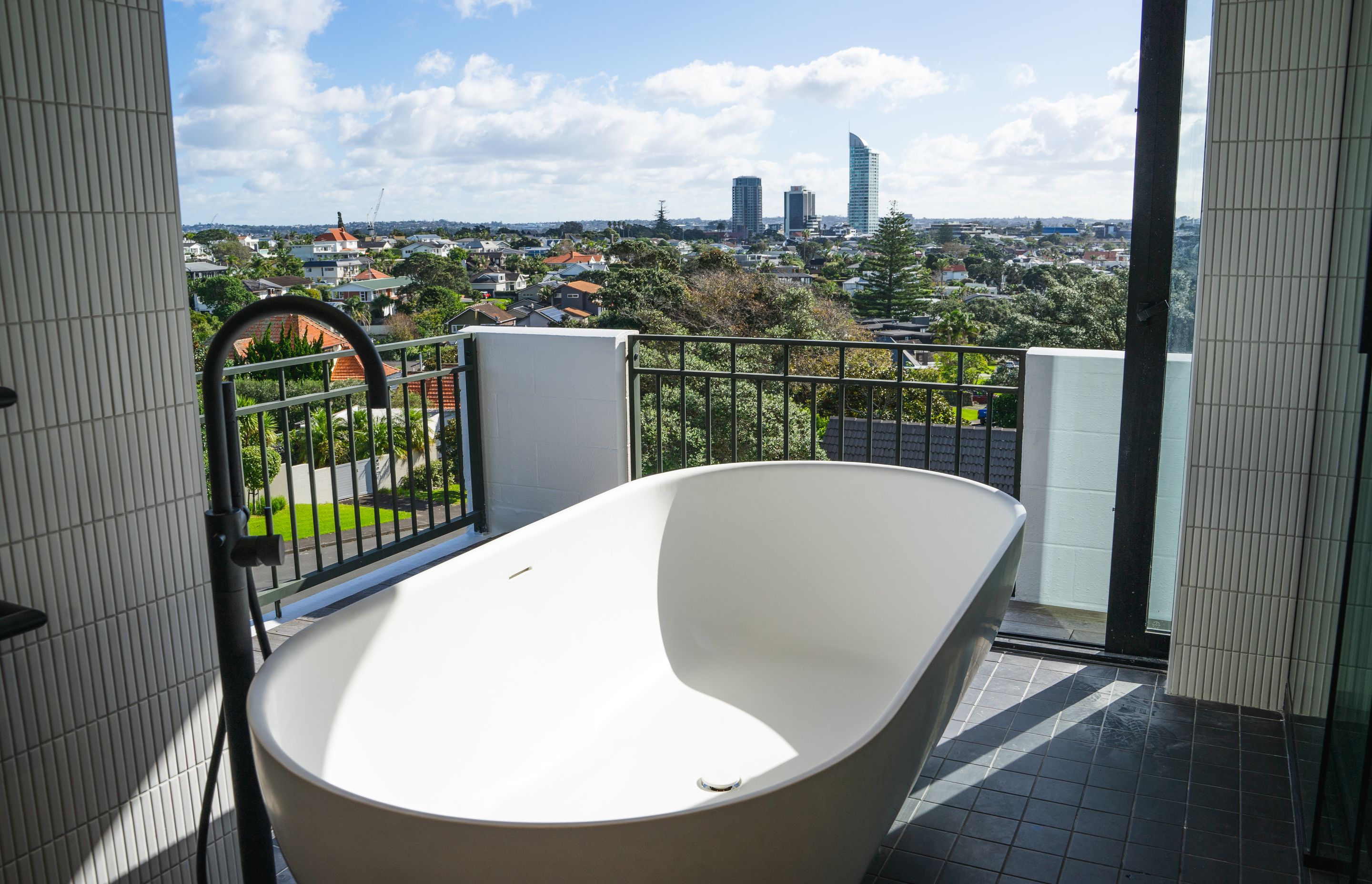 View of Clifton Road penthouse apartment in Takapuna by KPA Plumbing | ArchiPro NZ