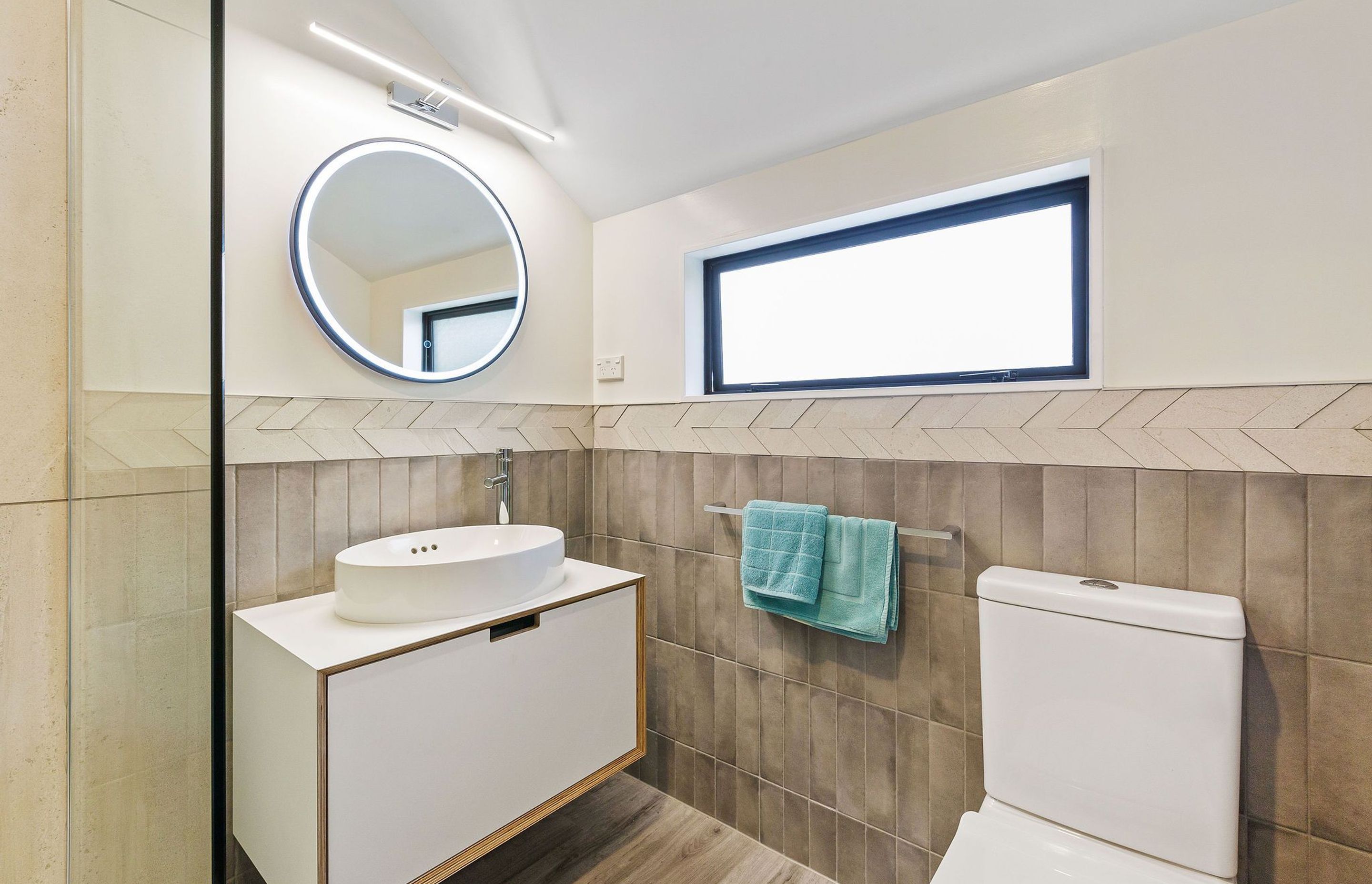 Unique Tiling Takes Centre Stage in This Wellington Bathroom by Refresh Renovations Wellington