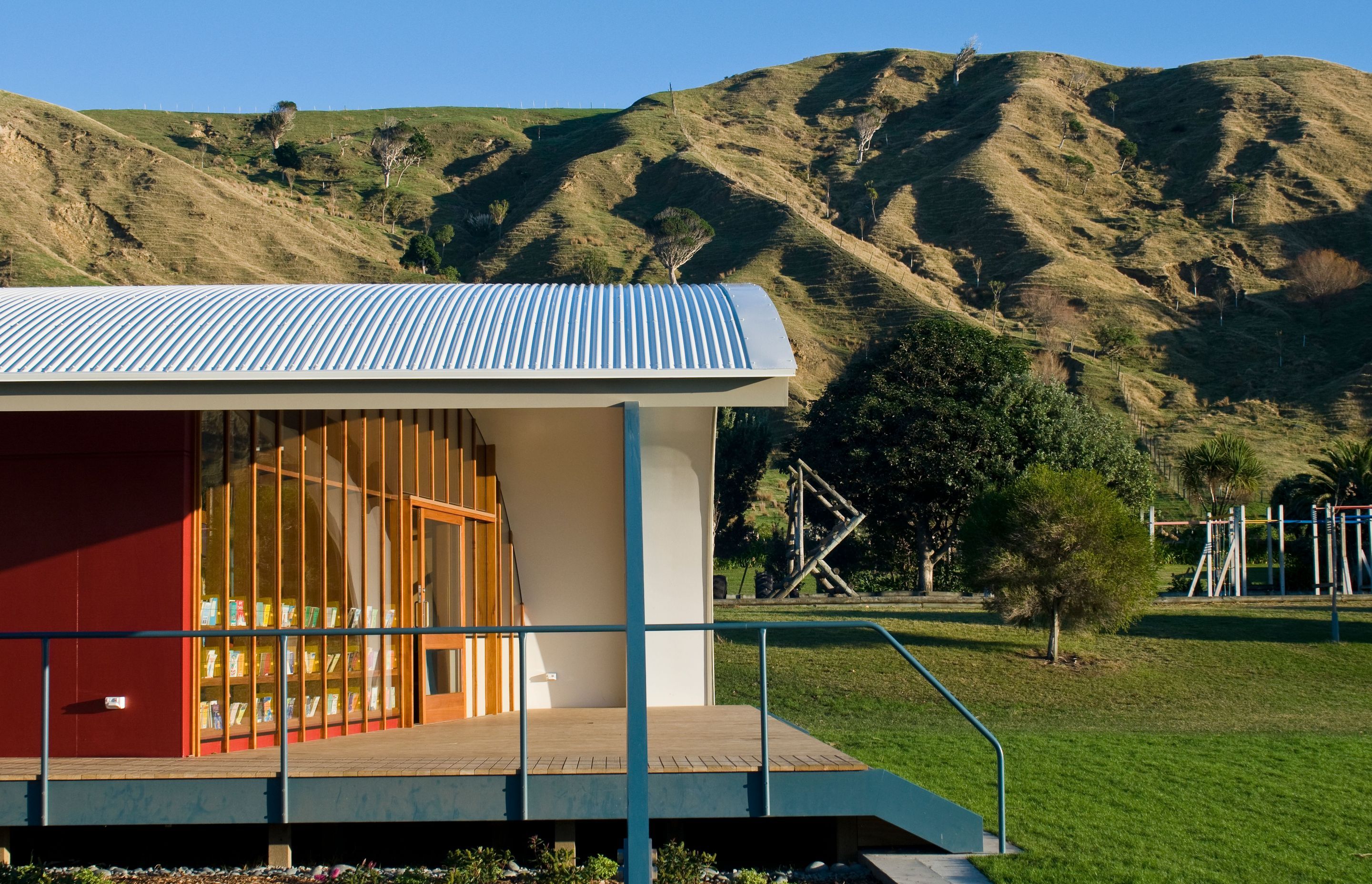Wainui Beach School Library by DStevens ArchiPro NZ