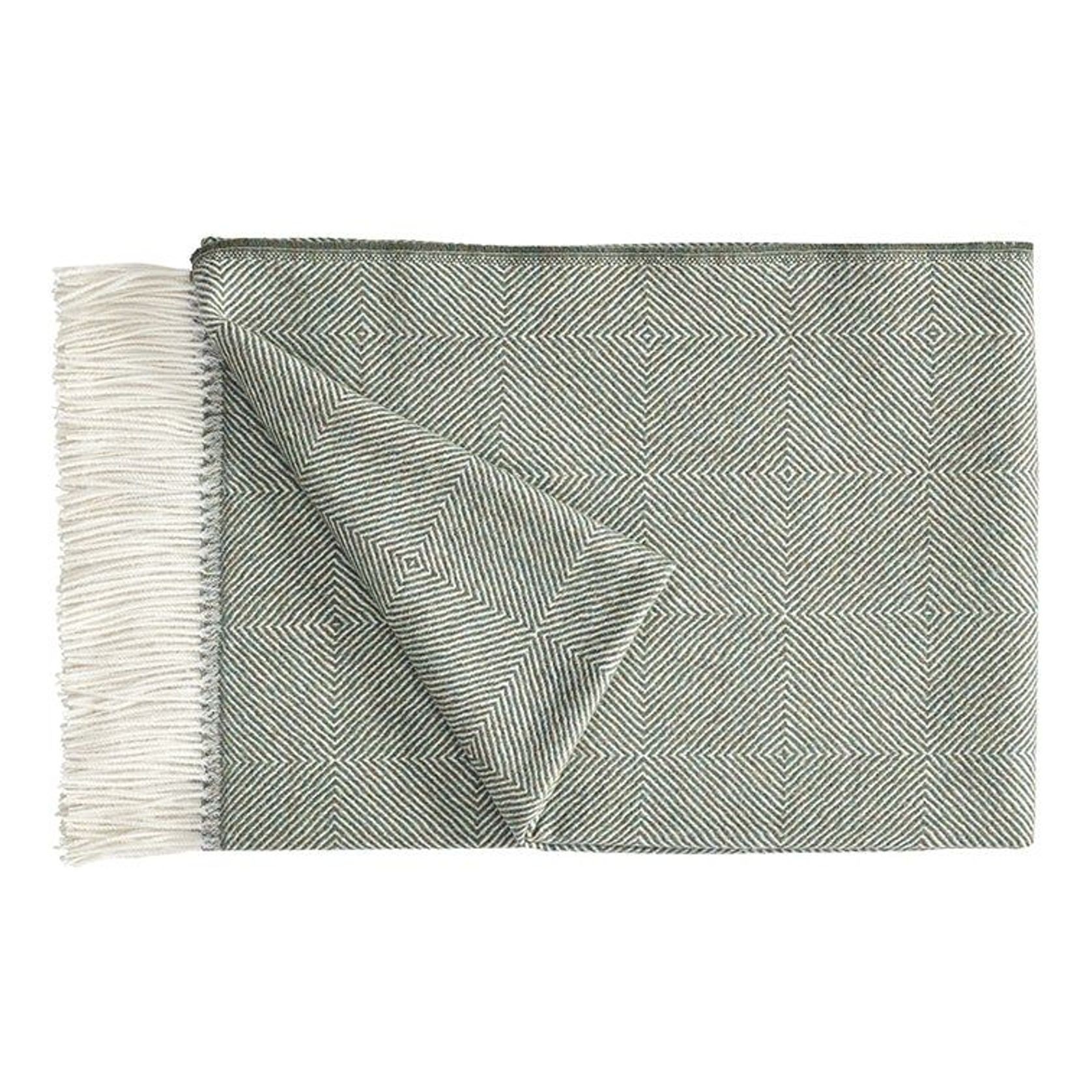 Christian Fischbacher Noble Throw Green gallery detail image