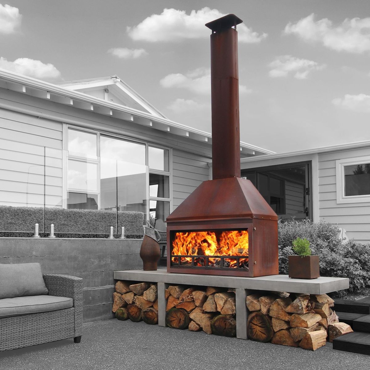 Denva Outdoor Fire | BBQ | ArchiPro NZ