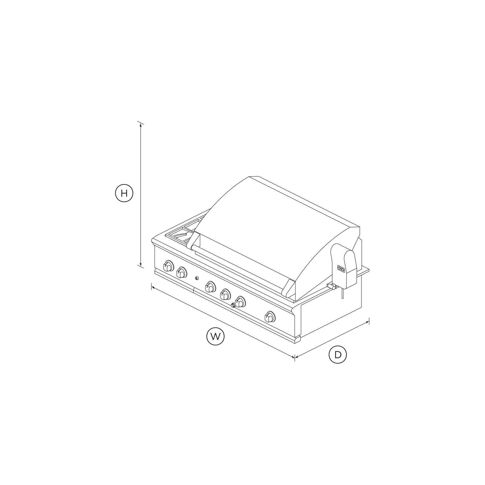 DCS Grill, 48", Rotisserie, Side Burners, LPG ArchiPro NZ