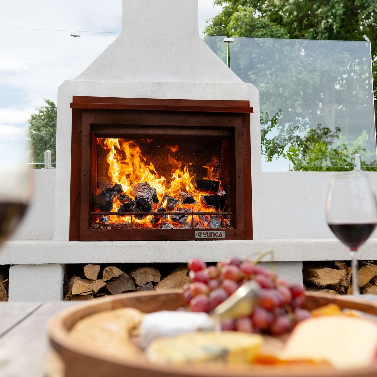 Zara Freestanding Outdoor Fire and BBQ | ArchiPro NZ