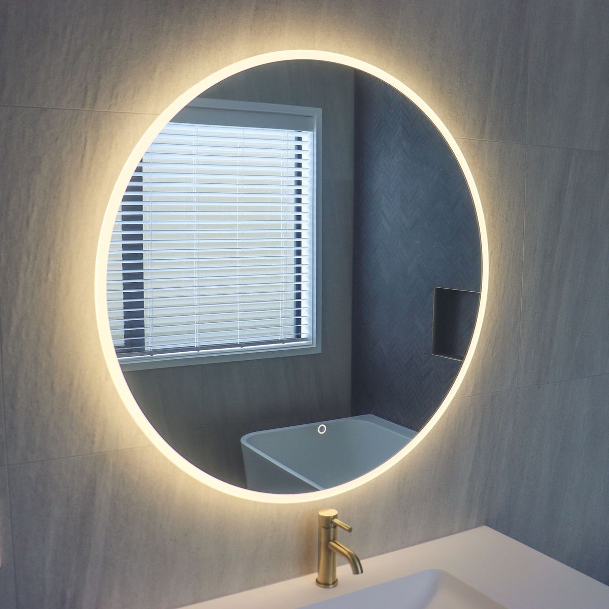 Code Solace Round Led Mirror Range ArchiPro NZ