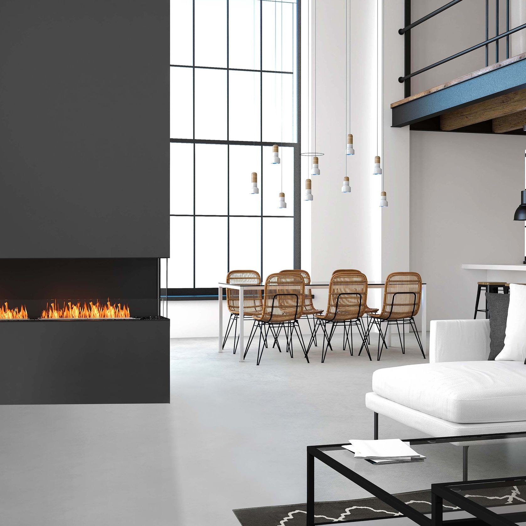 EcoSmart™ Flex 86RC Right Corner Fireplace Insert gallery detail image