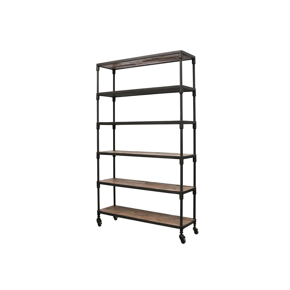 Black iron sale bookshelf