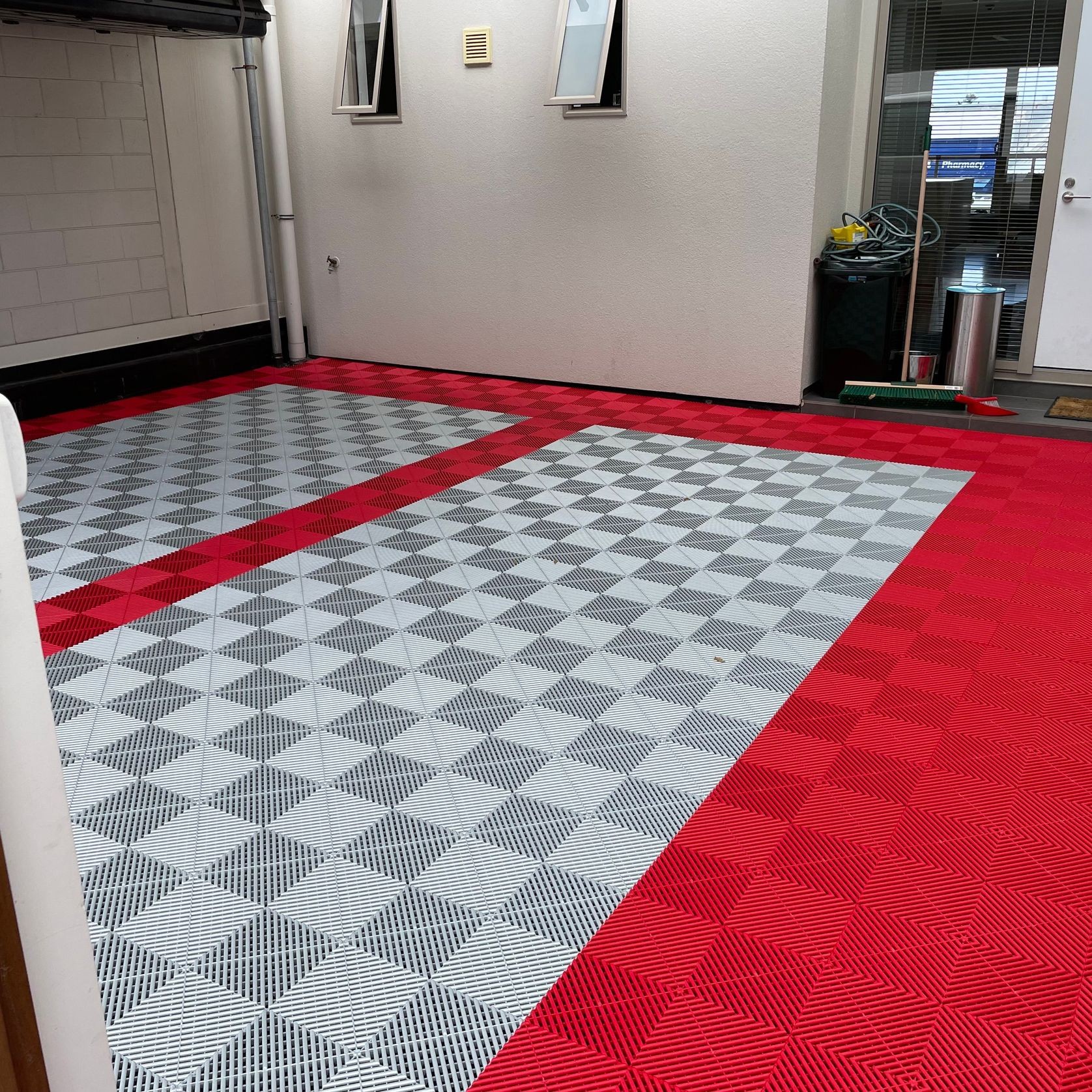 Ribtrax Modular Floor Tiles Racing Red gallery detail image