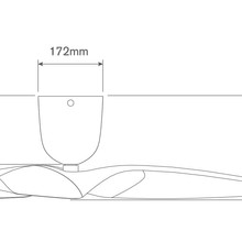 Aeratron AE3+ Ceiling Fan - White/Light Timber Finish gallery detail image