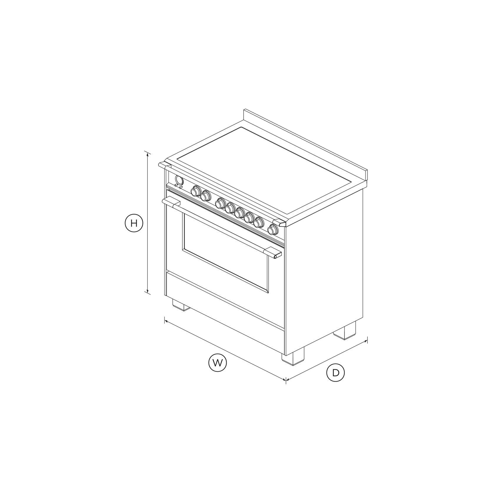 Freestanding Cooker, Induction, 90cm, 5 Zones with Smar ArchiPro NZ