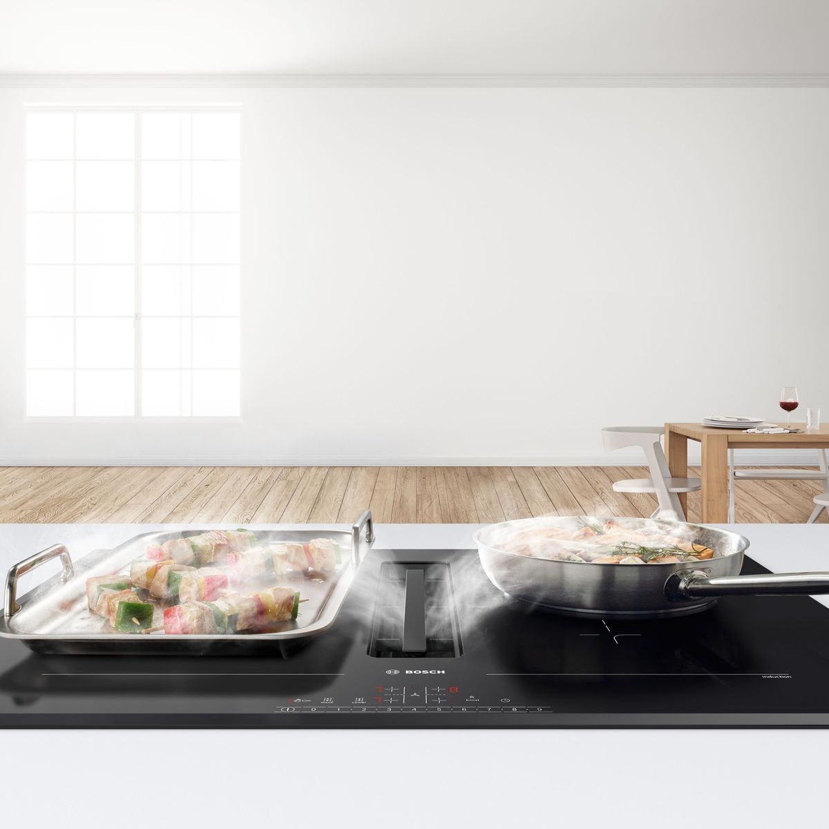 Bosch induction cooktop with cheap integrated ventilation