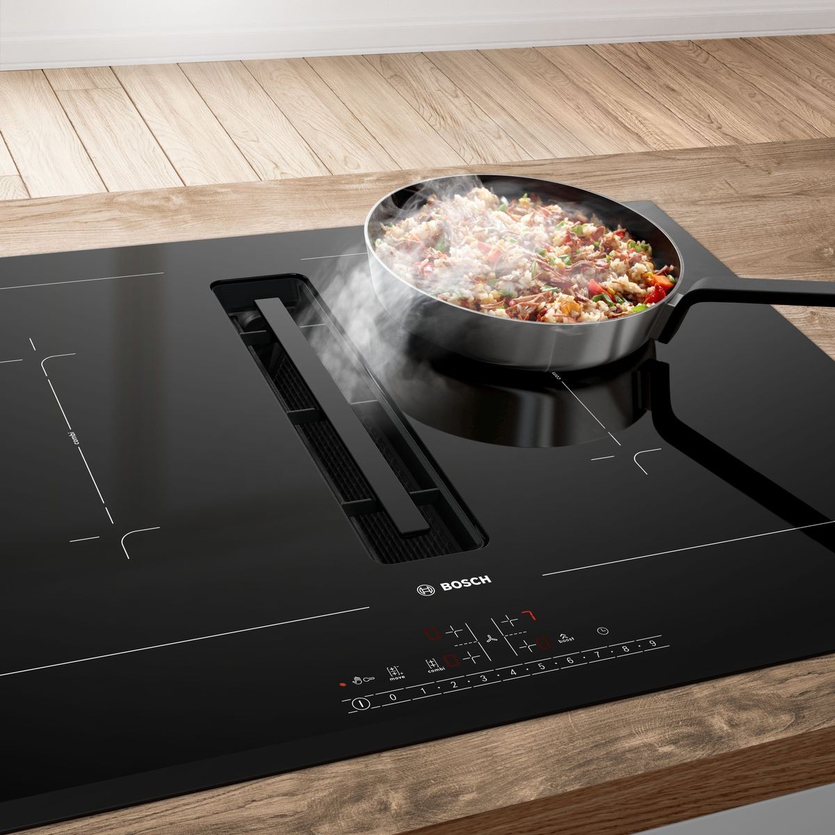 Bosch induction cooktop with integrated ventilation sale