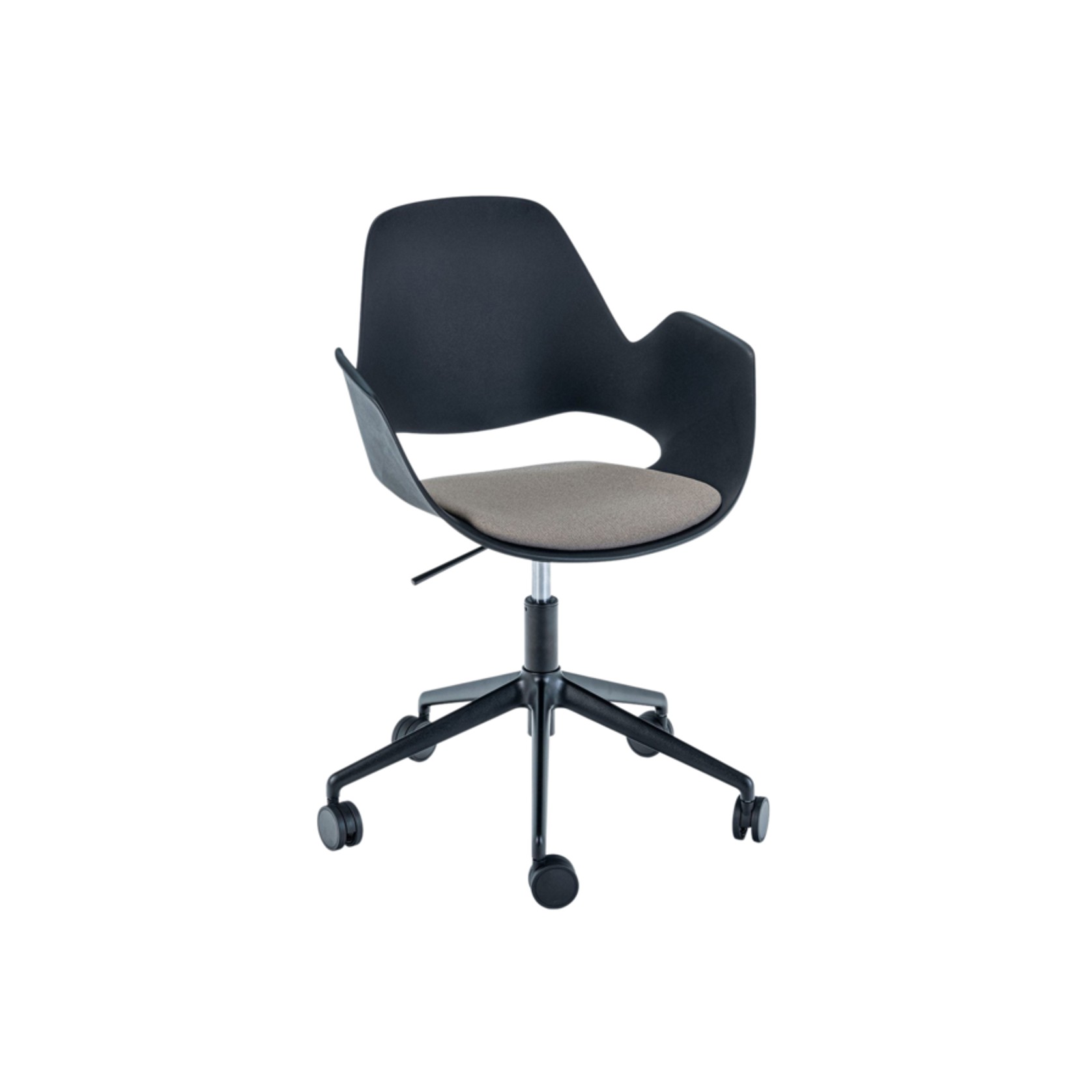 FALK Swivel Dining Armchair W/ Castors gallery detail image