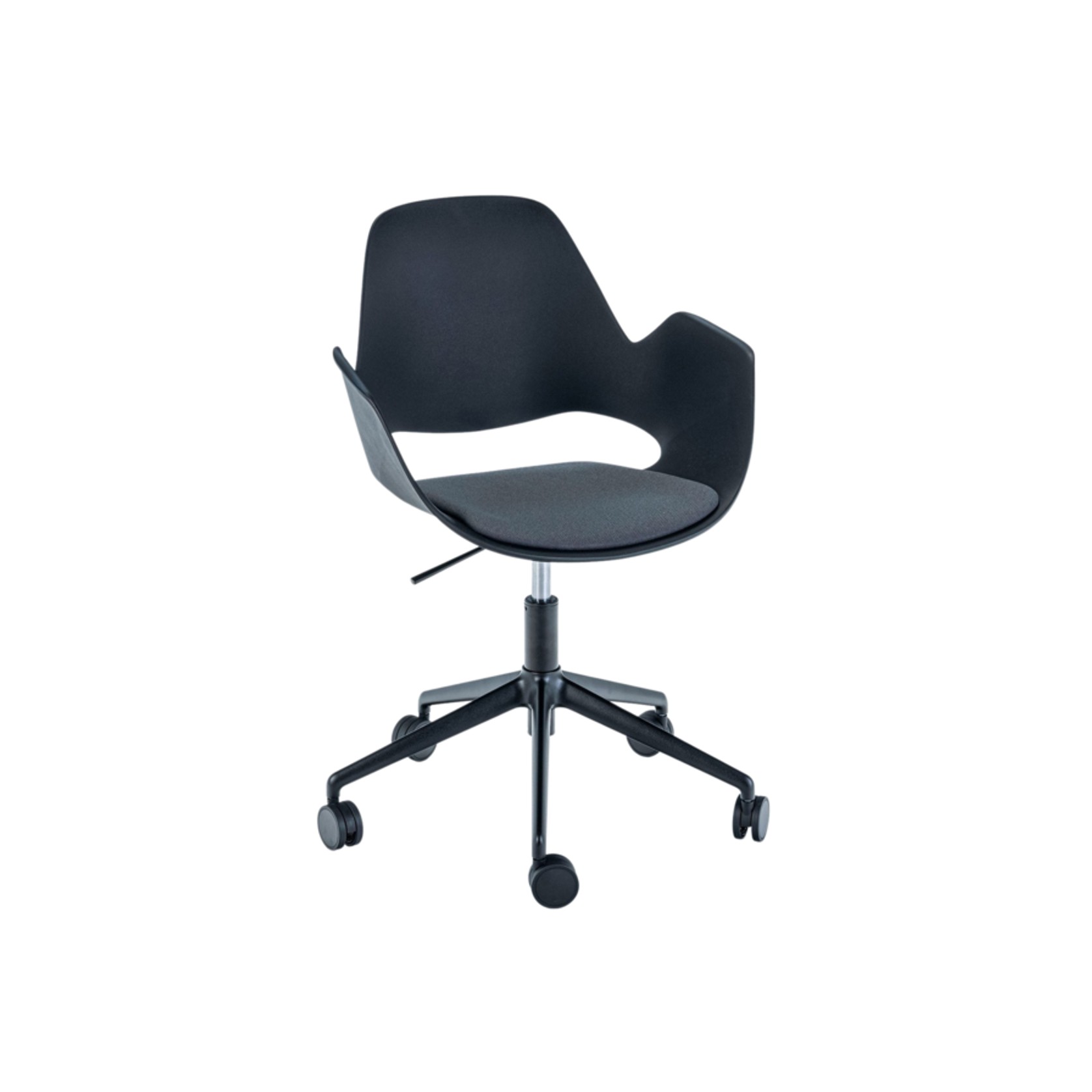 FALK Swivel Dining Armchair W/ Castors gallery detail image