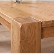 Cuba Solid Oak Large Dining Table gallery detail image