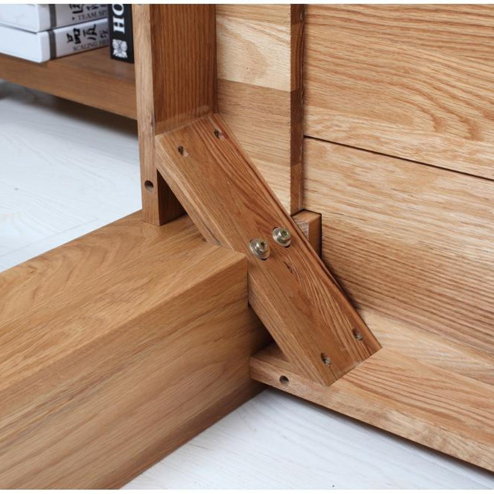 Cuba Solid Oak Large Dining Table gallery detail image