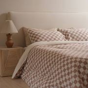 100% Textured Washed Cotton Reversible Duvet - Natural gallery detail image