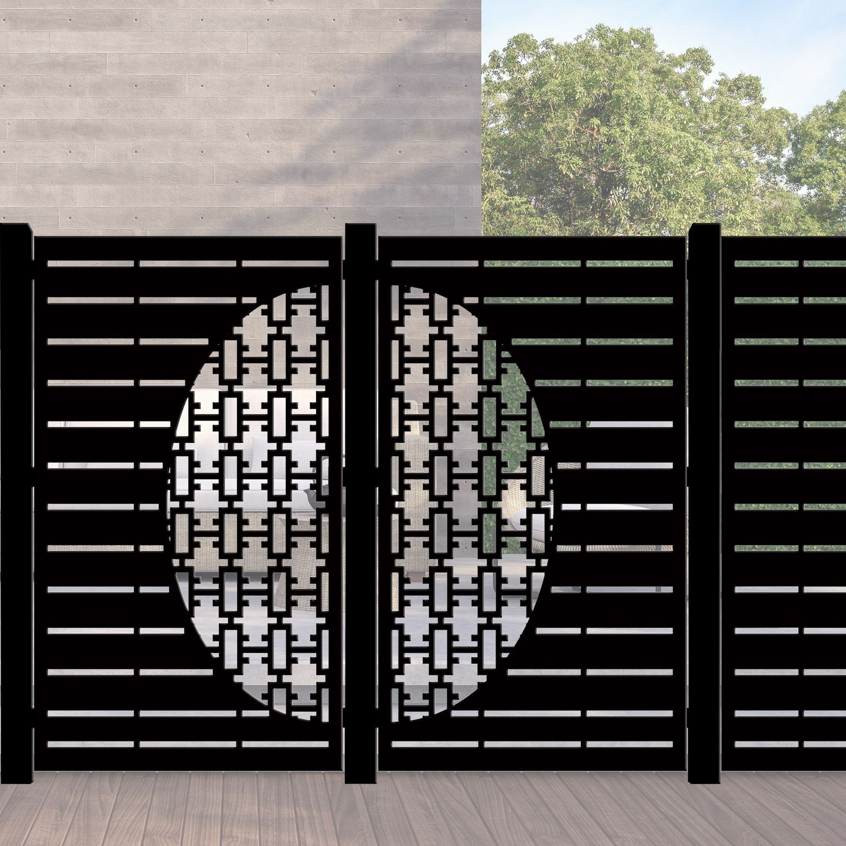 Half Rectangle Jali with Straight Lines gallery detail image