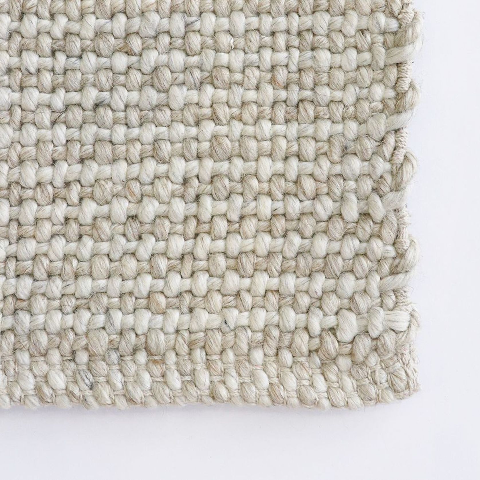 Baya Kansas Handwoven Textured Rug Oat/Natural ArchiPro NZ