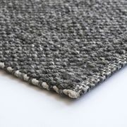 Baya Nebraska Handwoven Textured Rug - Charcoal gallery detail image