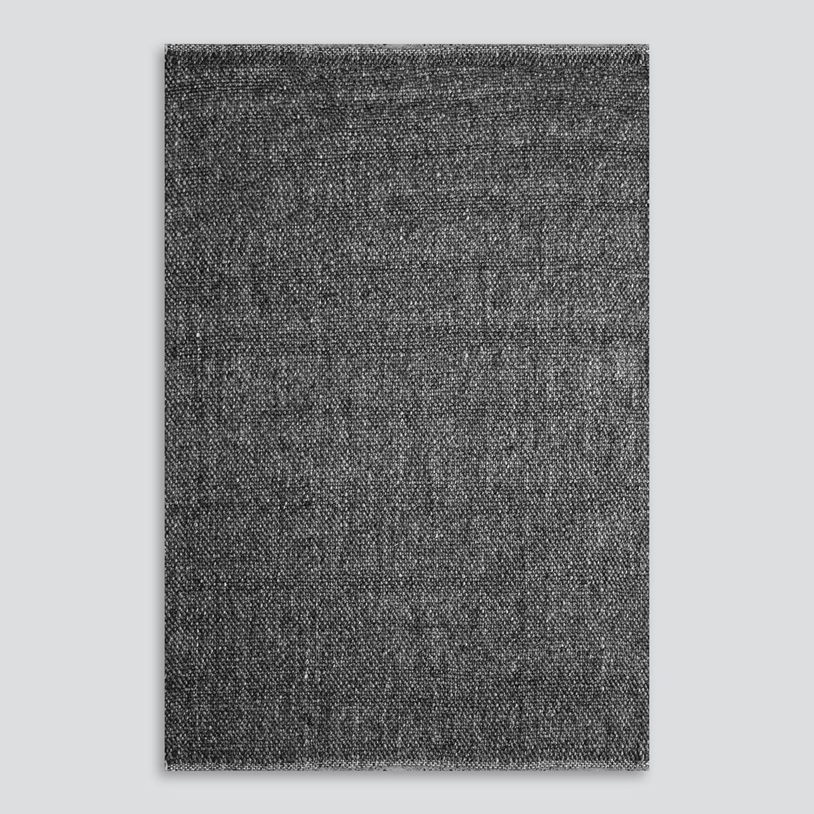 Baya Nebraska Handwoven Textured Rug - Charcoal gallery detail image