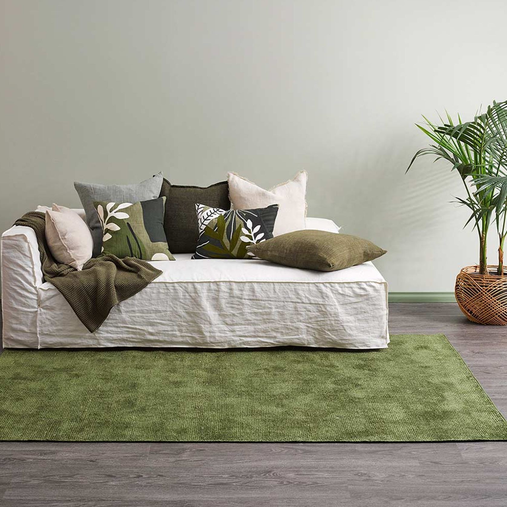 Baya Orakei Outdoor Rug - Leaf Green gallery detail image