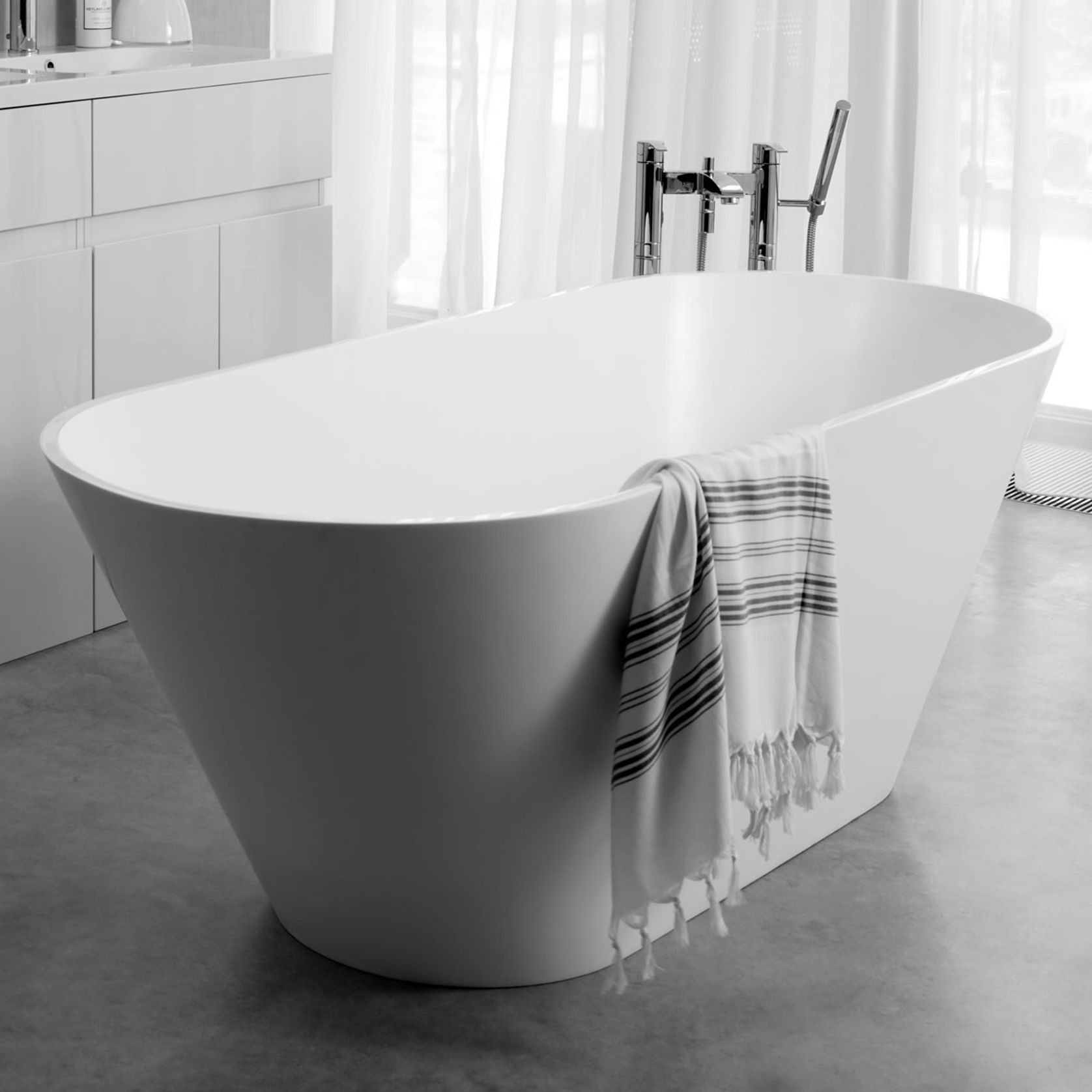 Sonit Natural Stone Freestanding Bath ArchiPro NZ