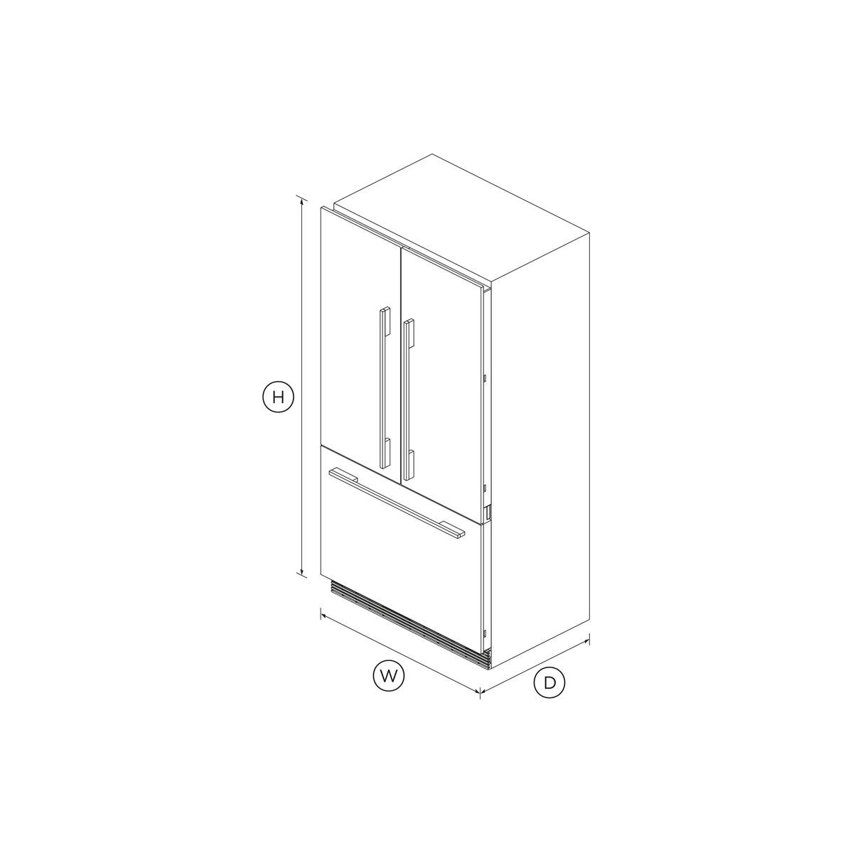 Fisher and paykel french door fridge integrated cheap