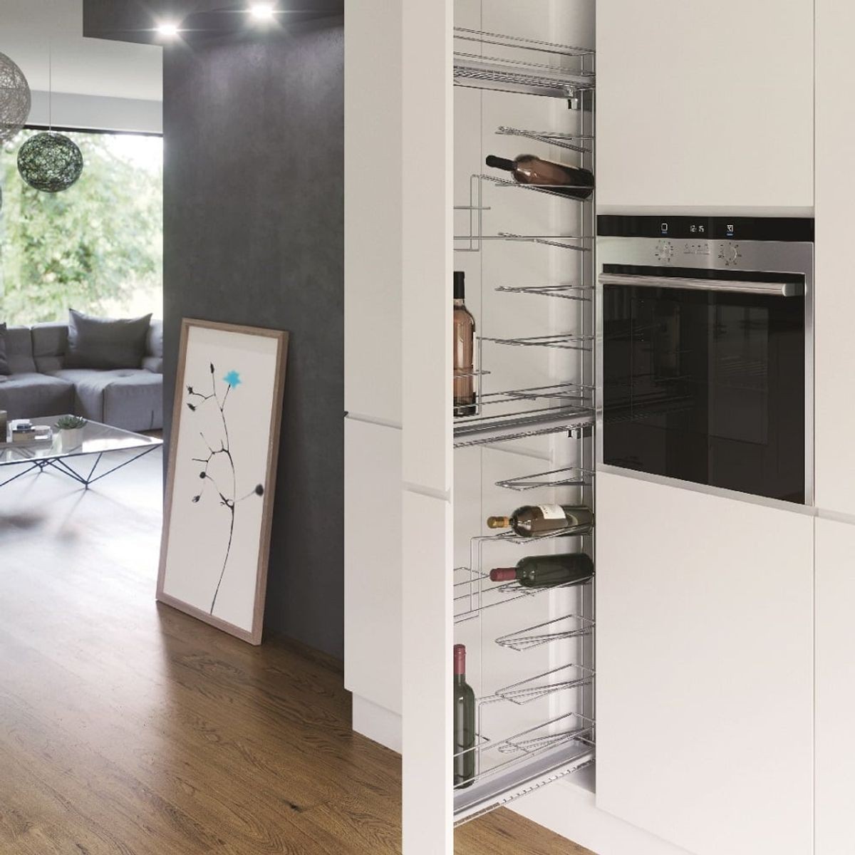 Tall narrow pull out kitchen storage sale