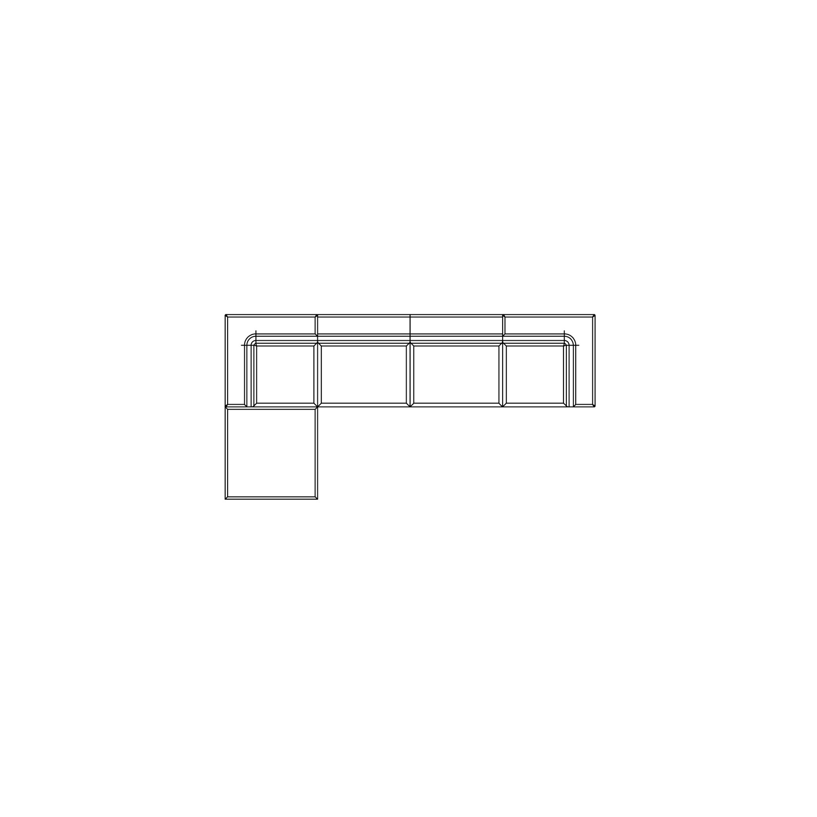 Blinde™ Relax Modular 5 Sofa Chaise gallery detail image