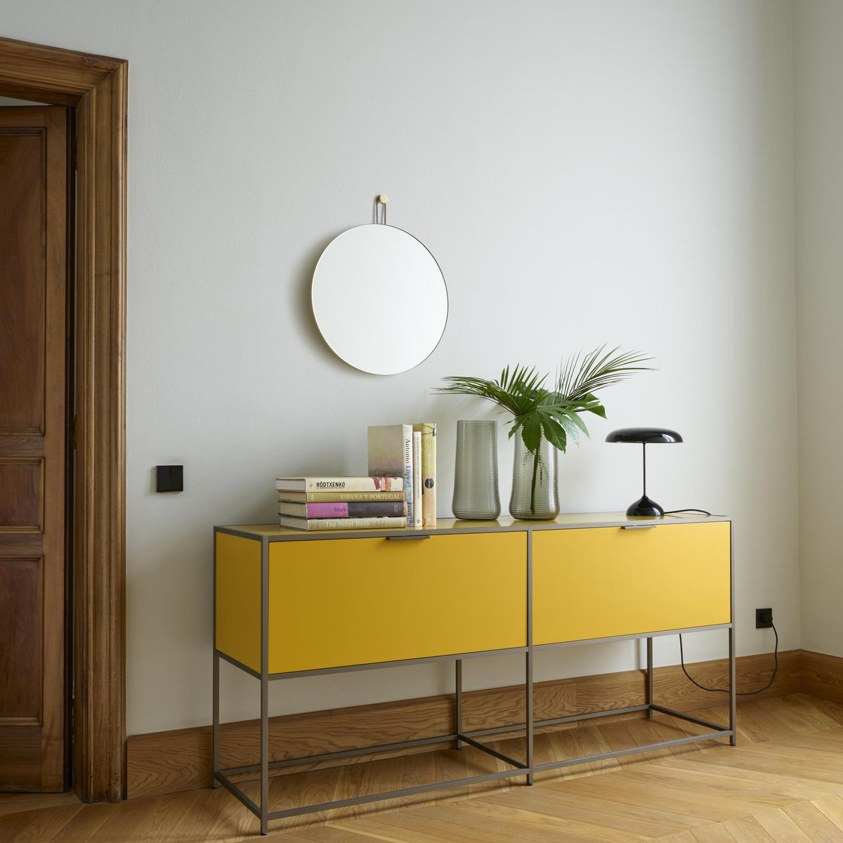 Mustard store console table