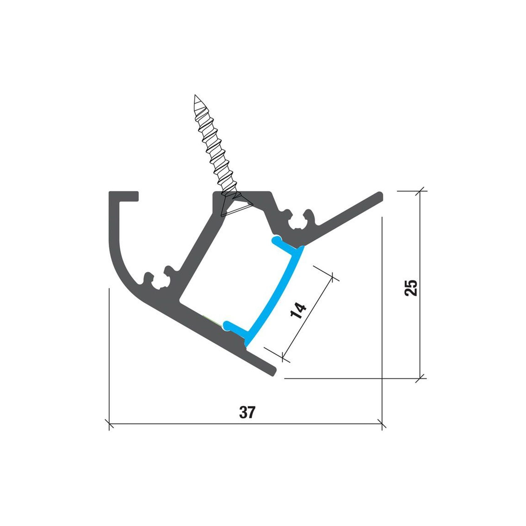 Surface Mount Profile & Diffuser | LEDCHAN740 gallery detail image