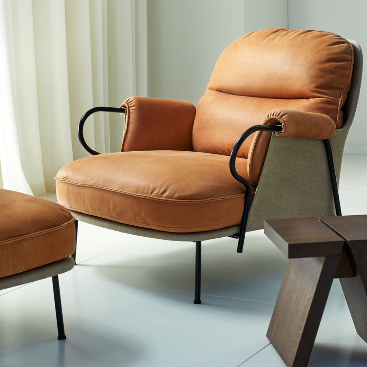 Lounge chair 2025 and footstool