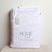 1000TC 100% Cotton Hotel Luxe Home Lab Sheet Set- Crisp White gallery detail image