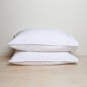 1000TC 100% Cotton Hotel Luxe Home Lab Pillowcase Pair- Crisp White gallery detail image