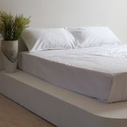 1000TC 100% Cotton Hotel Luxe Home Lab Sheet Set- Crisp White gallery detail image