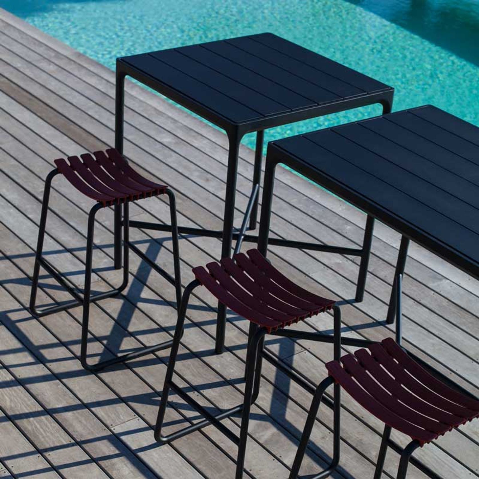 FOUR Indoor/Outdoor Bar Leaner Table 160x90 Black Frame gallery detail image