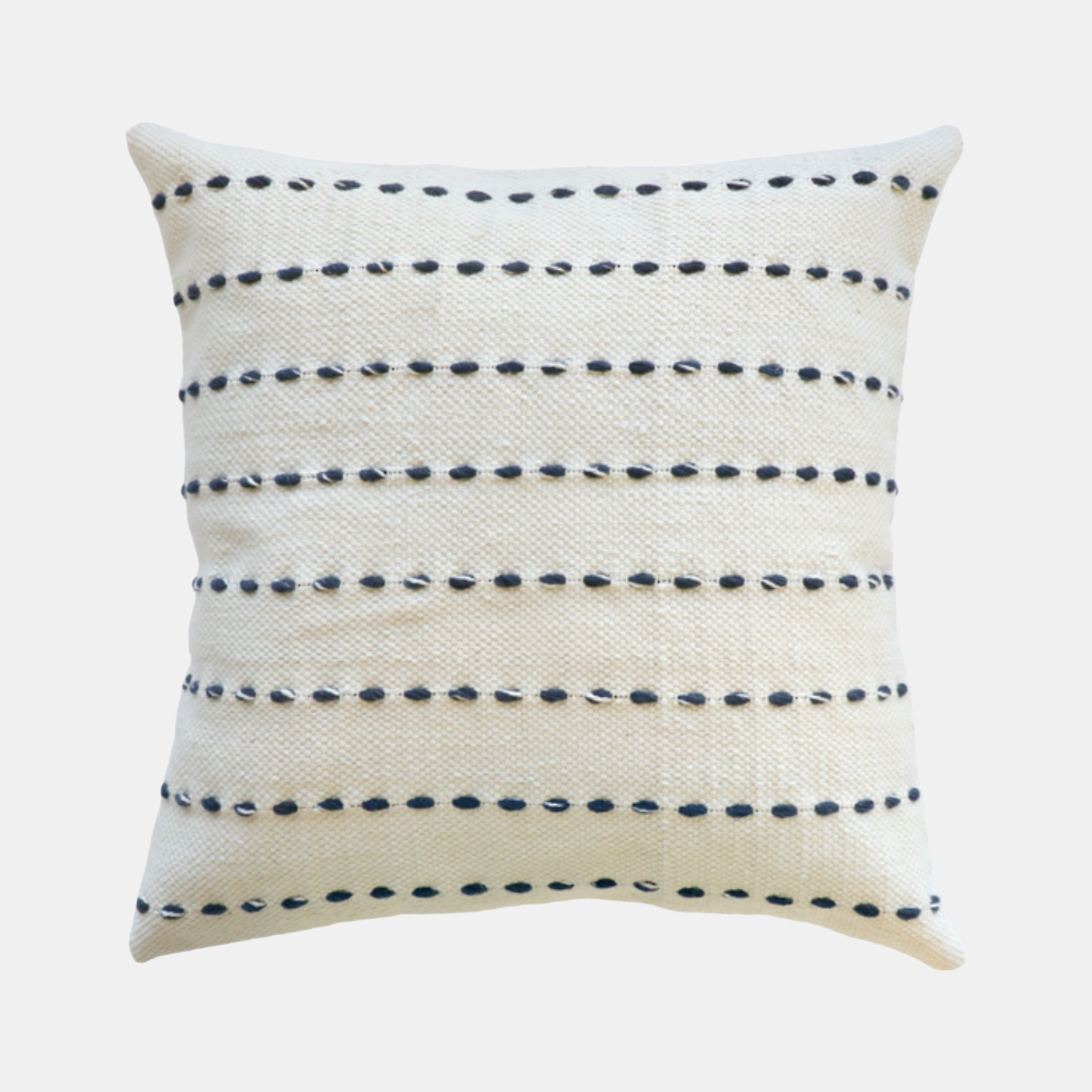 Cooper Cushion - Ivory/Navy gallery detail image